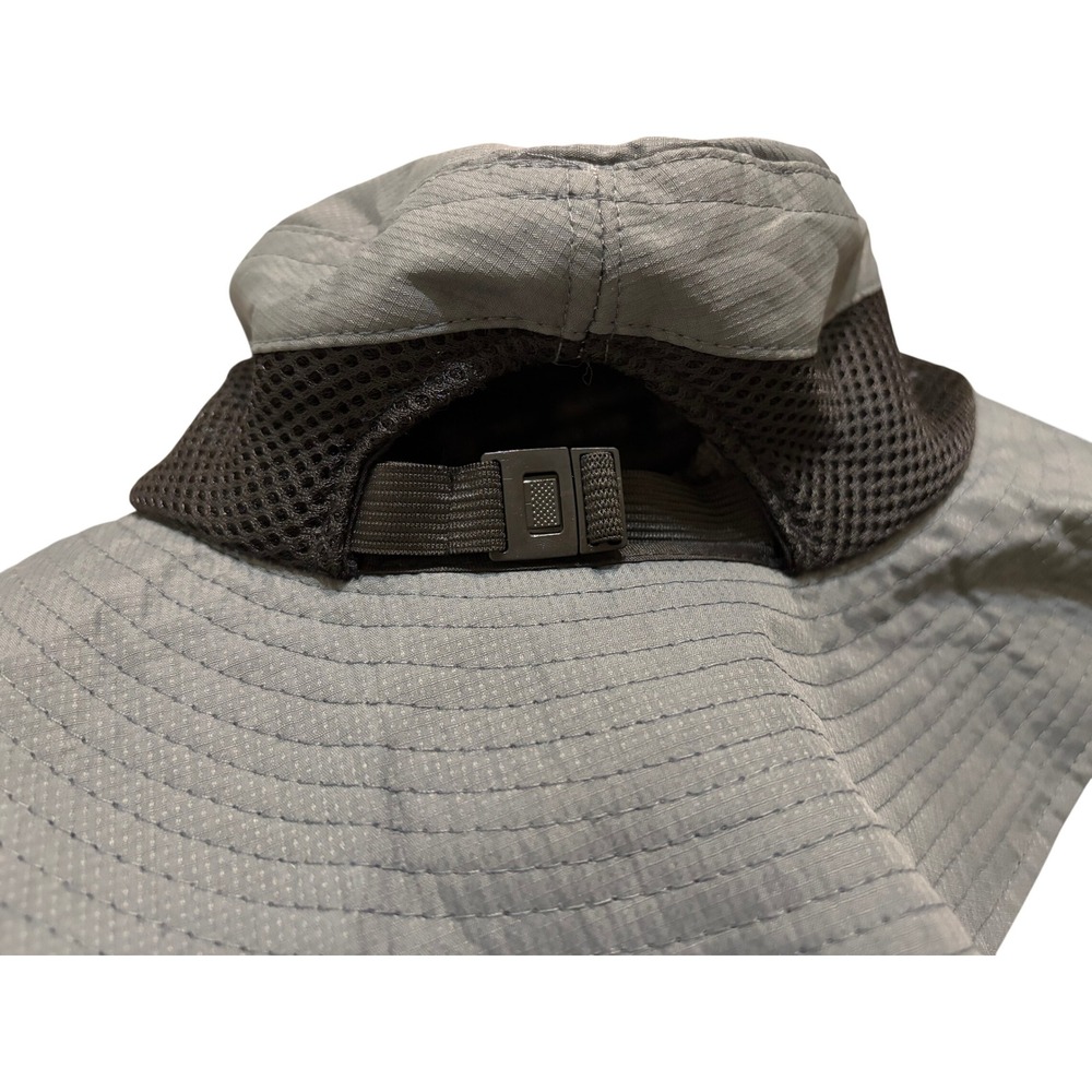 Breckenridge Colorado Gray Ripstop Mesh Sun Hat Boonie Hiking Fishing Bucket Hat - Picture 4 of 6
